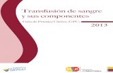 Guia de transfusión de sangre y sus componentes