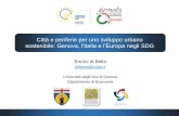 E. di Bella, Città e periferie per uno sviluppo urbano sostenibile Genova, l’Italia e l’Europa negli SDG