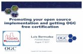 Promoting your open source implementation and getting OGC free certification