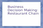 PPT on Business Decision Making: Restaurant Chain