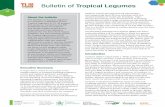 Tenth bulletin of the quarterly publication of Tropical Legumes III (TL III) project