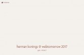 WebTomorrow - WE, MYSELF & A.I. - Herman Konings