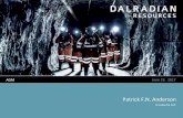 Dalradian Resources AGM Presentation 2017