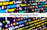Programming is Fun par Francis BELLANGER
