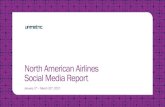 Social Media Report - North American Airlines January 1st - March 31st 2017