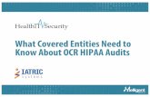 What Covered Entities Need to Know about OCR HIPAA Audits