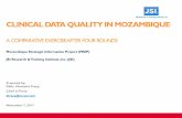 Clinical Data Quality in Mozambique: A Comparative Exercise