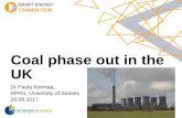 Paula Kivimaa - Coal phase out in the UK - Smart Energy Transition - Breakfast Seminar - Aalto University - Science Policy Research Unit - SPRU - University of Sussex - August 29 -