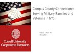 Campus County Connections: Serving Military Families & Veterans in New York State