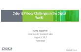 Cyber Resilience - Introductory Note & Setting the Context by Rama Vedashree CEO DSCI