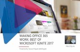 Best of Microsoft Ignite conference 2017 #tspbug
