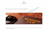 Sample on Importance Business Law In Organization