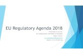 EU regulatory agenda 2018 2019
