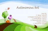 Autonomous bot using OP-AMP(lm741)