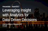 AAM 2017 Leveraging Insight with Analytics for Data Driven Decisions