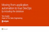 Moving from application automation to true DevOps by including the database