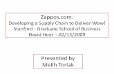 Zappos.com: Developing a Supply Chain to Deliver WOW!