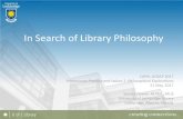 In Search of Library Philosophy
