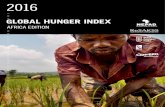 Global Hunger index   Africa edition 2016