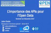 Smartday 2017 - Importance des API dans l'Open Data