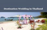 Destination wedding in thailand