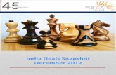 :: India Deals Snapshot December 2017 ::