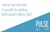 Getting it right with SaaS: A guide to selling mo365 webinar slides