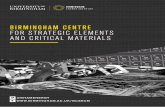 Birmingham Centre for Strategic Elements & Critical Materials Prospectus (v2)