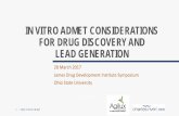 In Vitro ADMET Considerations for Drug Discovery and Lead Generation