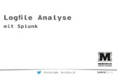 Workshop Logfile Analyse mit Splunk