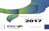 CECAFÉ - Relatório Mensal NOVEMBRO 2017