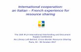 15th  ifla ilds conference_italian_french_experience_for resource_sharing