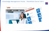 Knowledge management portal   share point server 2013