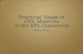 Practical Usage of OER Material in the EFL Classroom