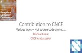 How to contribute to cloud native computing foundation (CNCF)