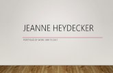 Jeanne Heydecker Portfolio of Work 2017