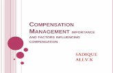 Compensation Management importance and factors influencing compensation
