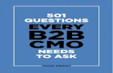 501 Questions Every B2B CMO Needs To Ask