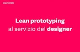 Lean prototyping al servizio del designer