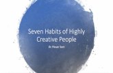 Seven habits of creative people