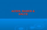 Acid bases and salts
