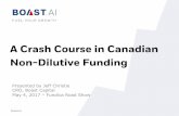 A Crash Course in Canadian Non-Dilutive Funding