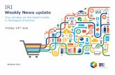 IRI's Weekly News Update - w/c 10th July 2017