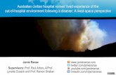Australian civilian hospital nurses' lived experience of the out-of-hospital environment following a disaster: A lived-space perspective