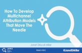 How to Develop Multichannel Attribution Models That Move the Needle By Janet Driscoll Miller