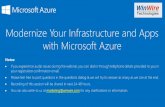 Modernize Your Infrastructure and Apps with Microsoft Azure