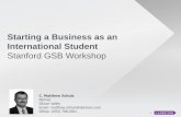 Starting a business as an international student