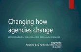 Changing how agencies change - Embedding digital transformation in organisational DNA