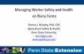 Managing Worker Safety and Health on Dairy Farms