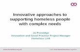 Complex Needs and Homelessness Presentation